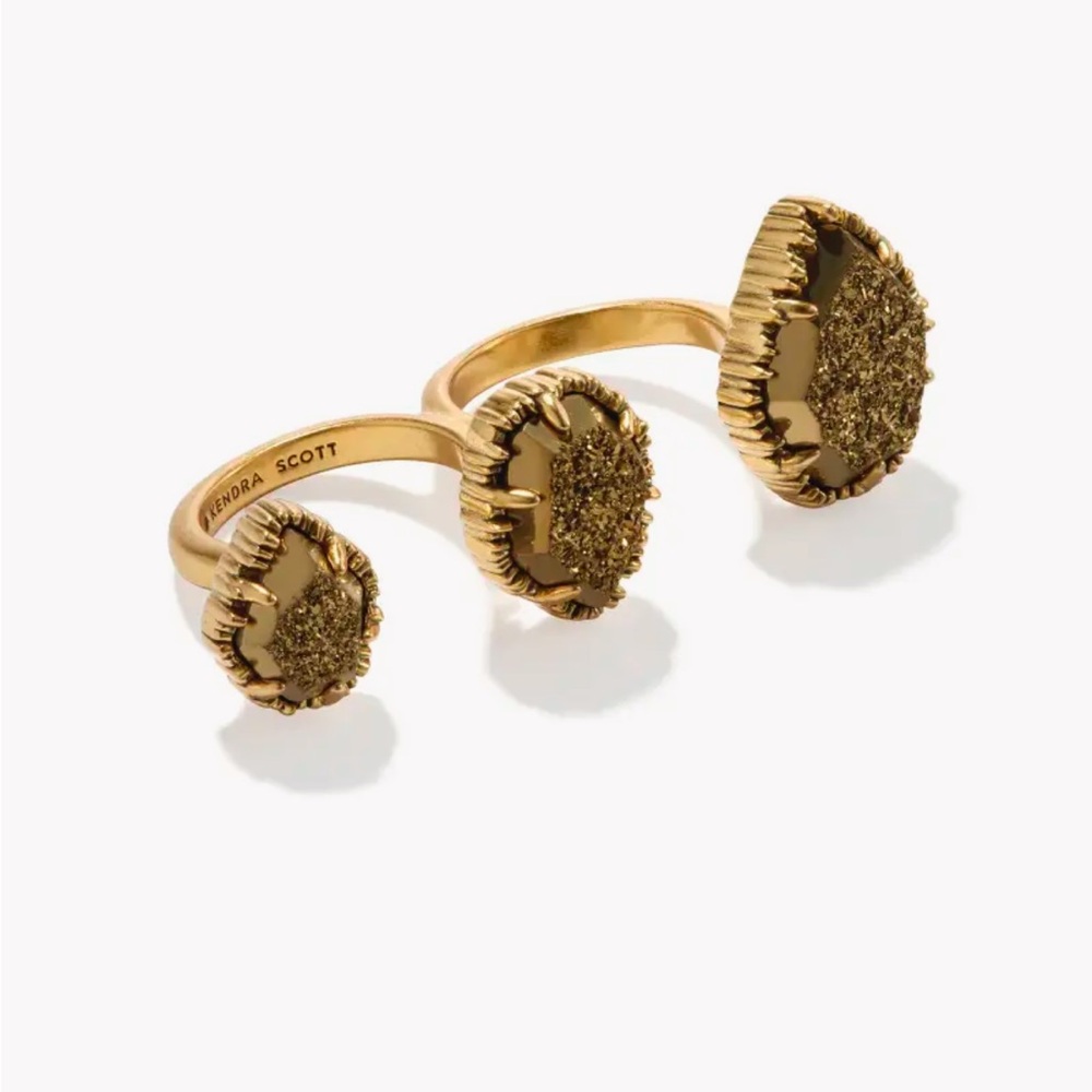 Kendra Scott Gold Druzy Ring